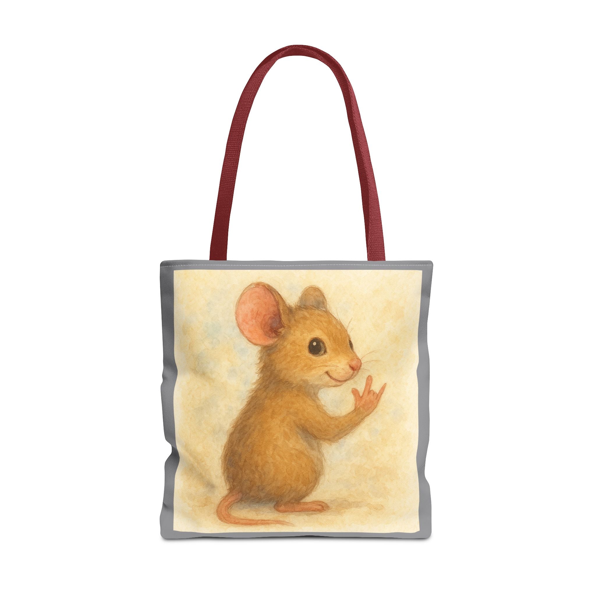 Tote Bag - Mouse 2 I Love You, Cute Animal Print, Carry-All Shoulder Bag, Reusable Shopping Tote, Gift for Animal Lovers