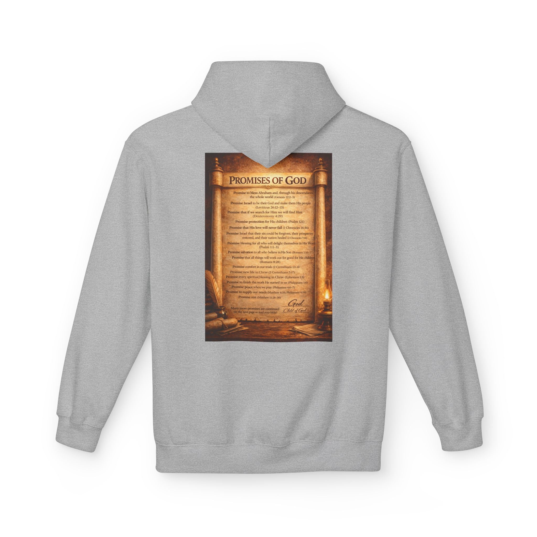 The Promises of God Hoodie | Faith Scripture Christian Pullover