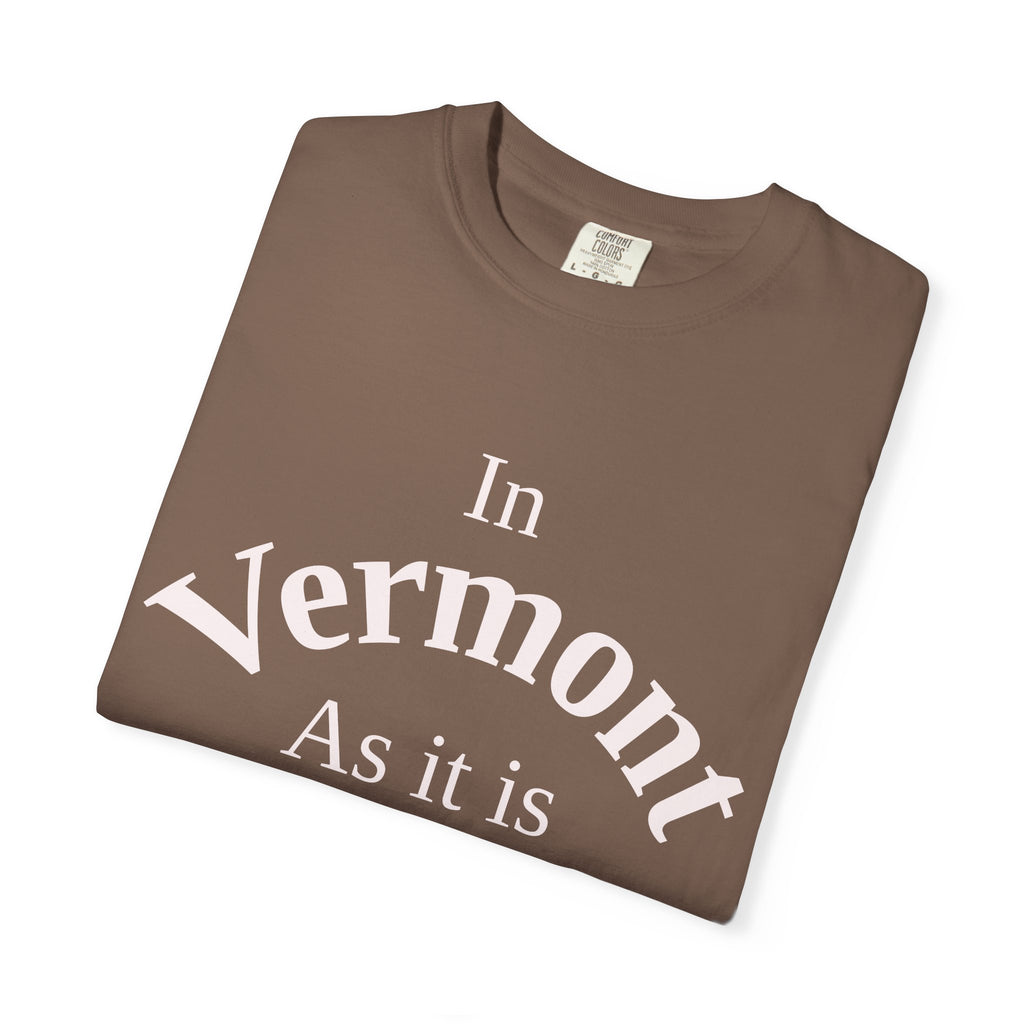 Vermont Unisex T-Shirt, Matthew 6:10 Faith Apparel, Everyday Inspiration Tee, Home State Love Christian Clothing