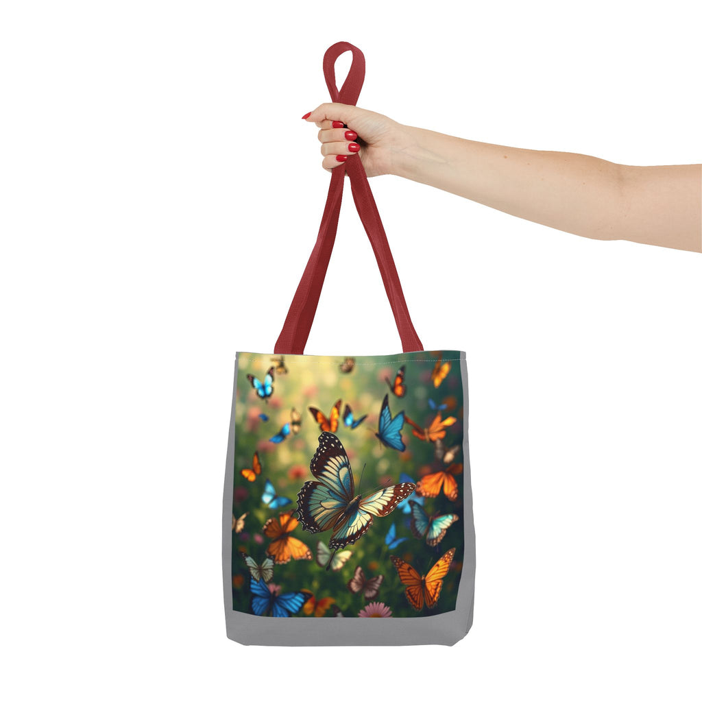 Butterfly Swam 1 Tote Bag - Floral Nature Garden Shopping Bag, Reusable Canvas Handbag, Eco-Friendly Market Tote, Gift for Her, Spring