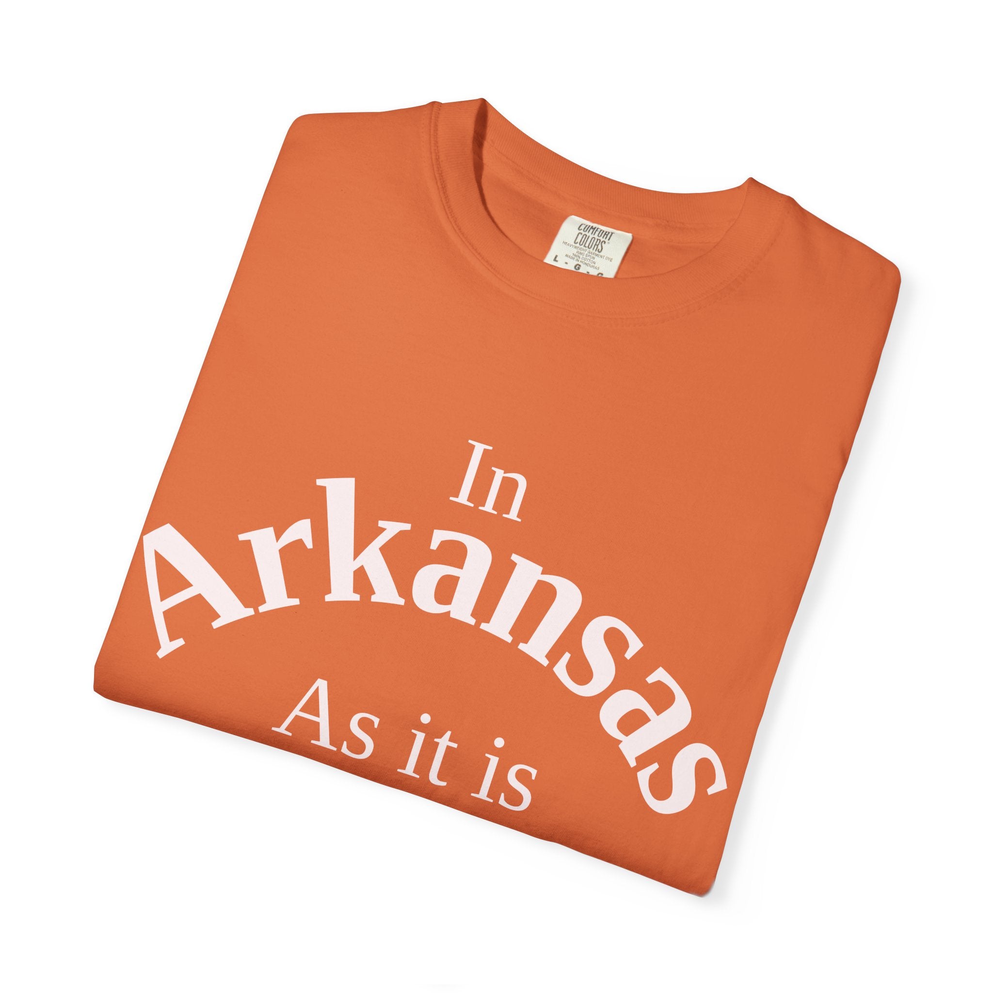 Arkansas Unisex T-Shirt, Matthew 6:10 Faith Apparel, Everyday Inspiration Tee, Home State Love Christian Clothing