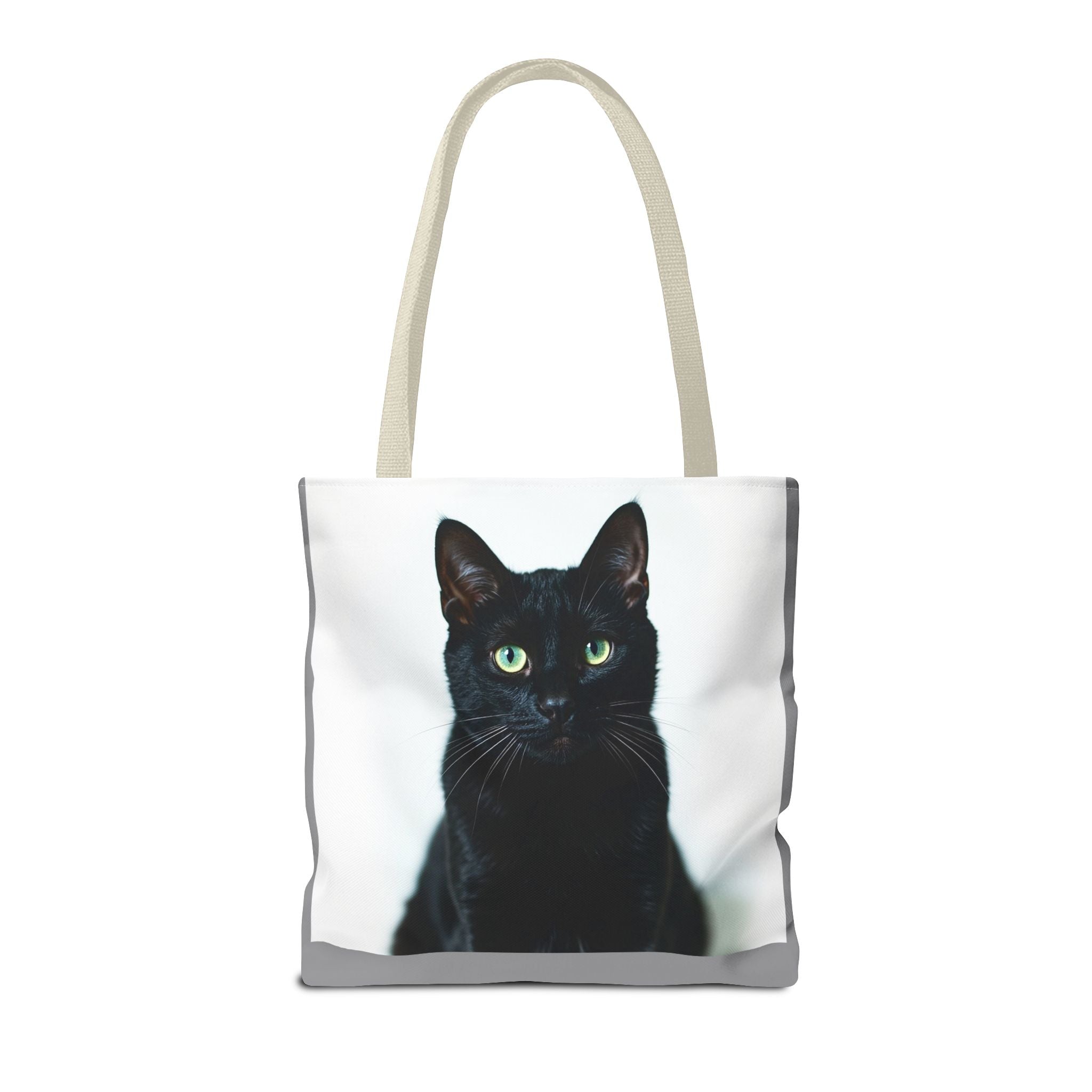 Tote Bag - Black Cat, Carry-All Shoulder Bag, Reusable Shopping Tote, Gift for Animal Lovers