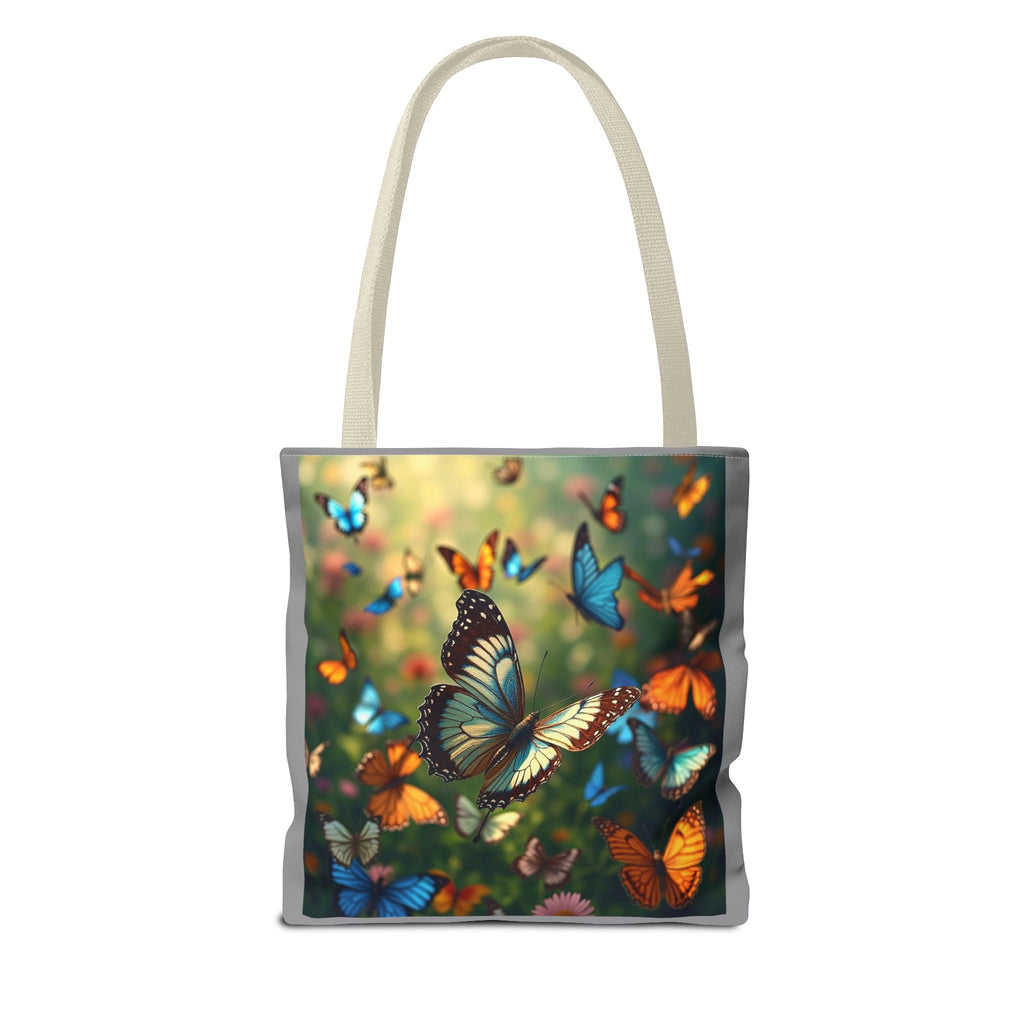 Butterfly Swam 1 Tote Bag - Floral Nature Garden Shopping Bag, Reusable Canvas Handbag, Eco-Friendly Market Tote, Gift for Her, Spring