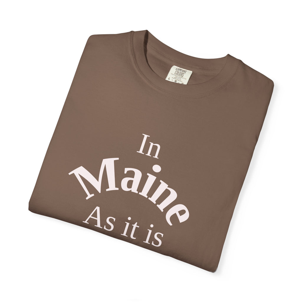 Maine Unisex T-Shirt, Matthew 6:10 Faith Apparel, Everyday Inspiration Tee, Home State Love Christian Clothing