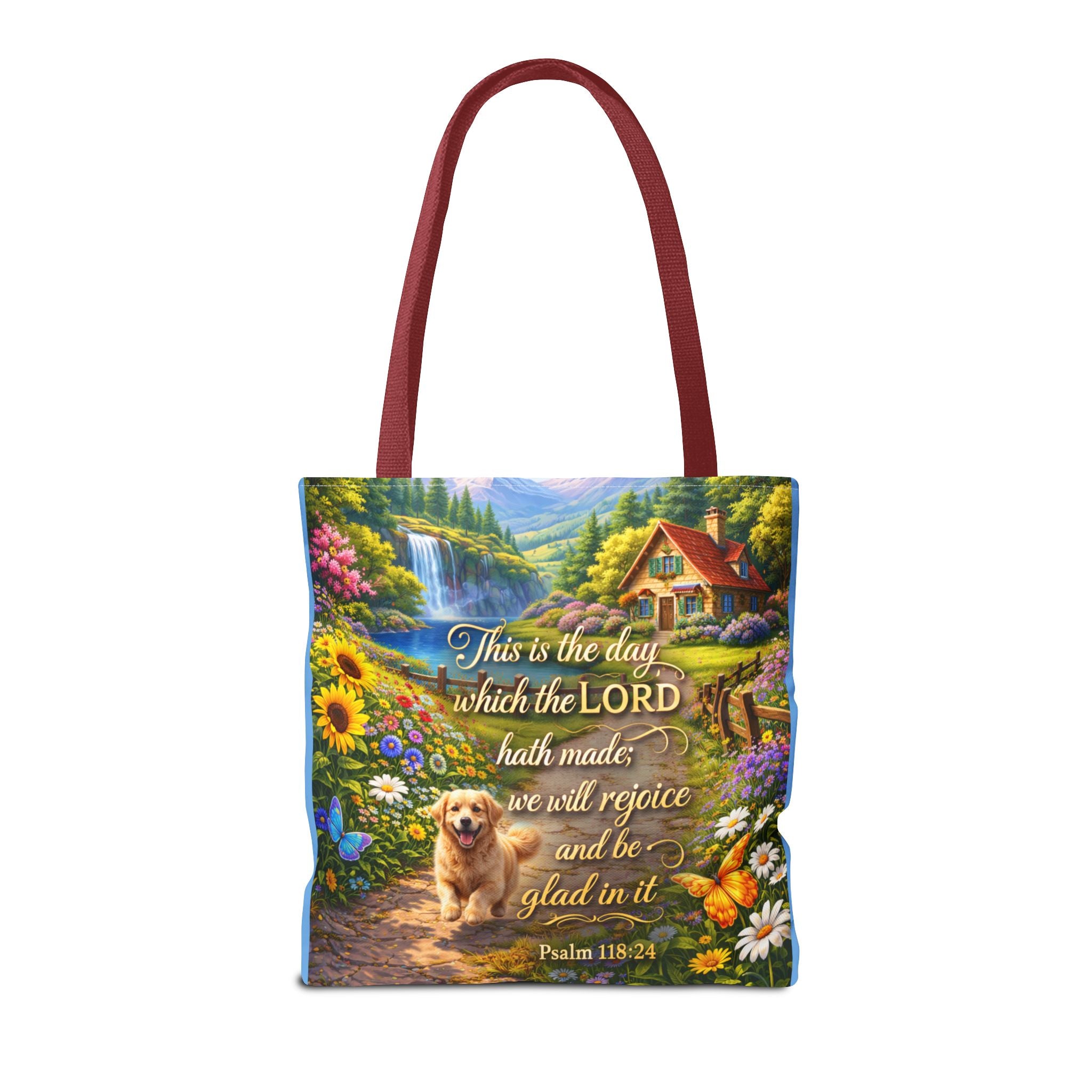 This Is The Day Which The Lord Hath Made | Christian Tote Bag | Scripture Canvas Tote