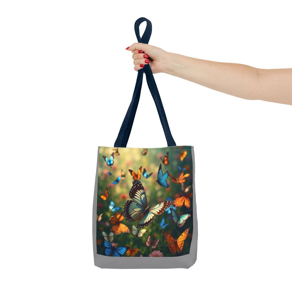 Butterfly Swam 1 Tote Bag - Floral Nature Garden Shopping Bag, Reusable Canvas Handbag, Eco-Friendly Market Tote, Gift for Her, Spring