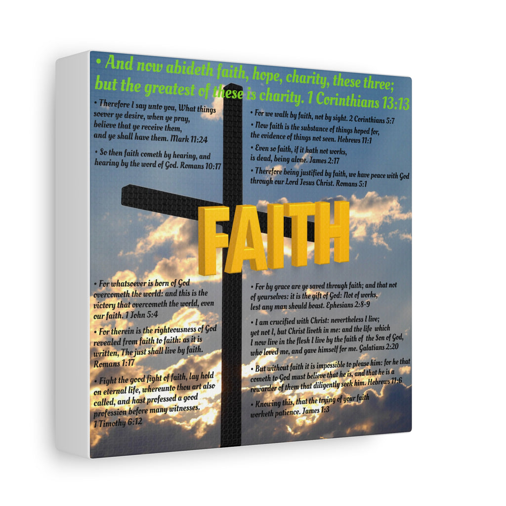 Faith Set 1 of 3 Canvas Art, Stretched Canvas Print Wall Decor, Unique Gift Idea