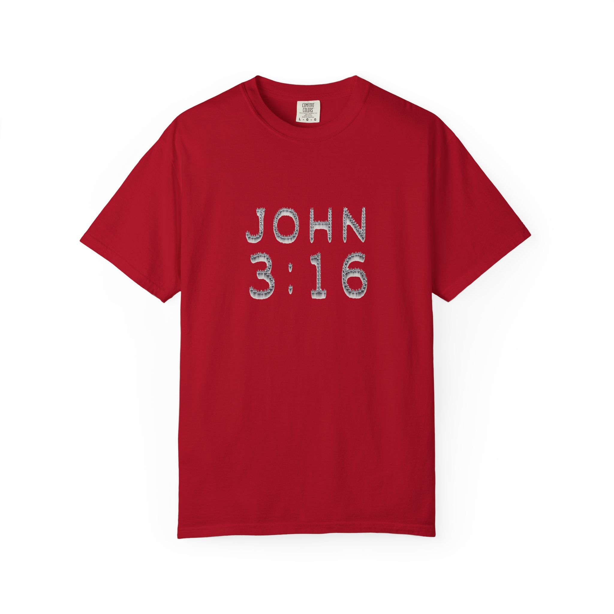 John 3:16 Scripture Cross T-shirt (Ver. 2) | Christian Bible Verse Tee