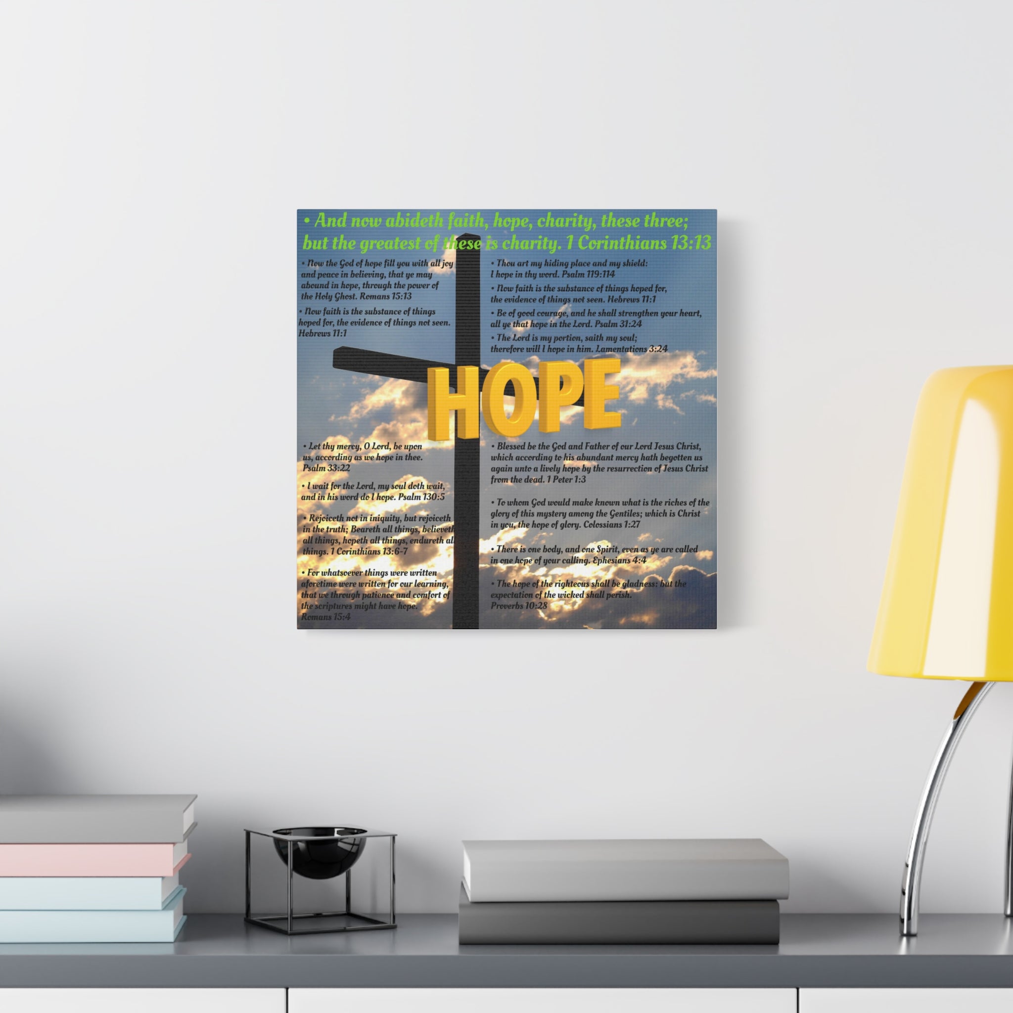 Hope Set 2 of 3 Canvas Art, Stretched Canvas Print Wall Decor, Unique Gift Idea