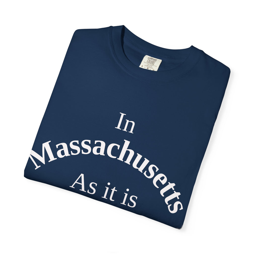 Massachusetts Unisex T-Shirt, Matthew 6:10 Faith Apparel, Everyday Inspiration Tee, Home State Love Christian Clothing