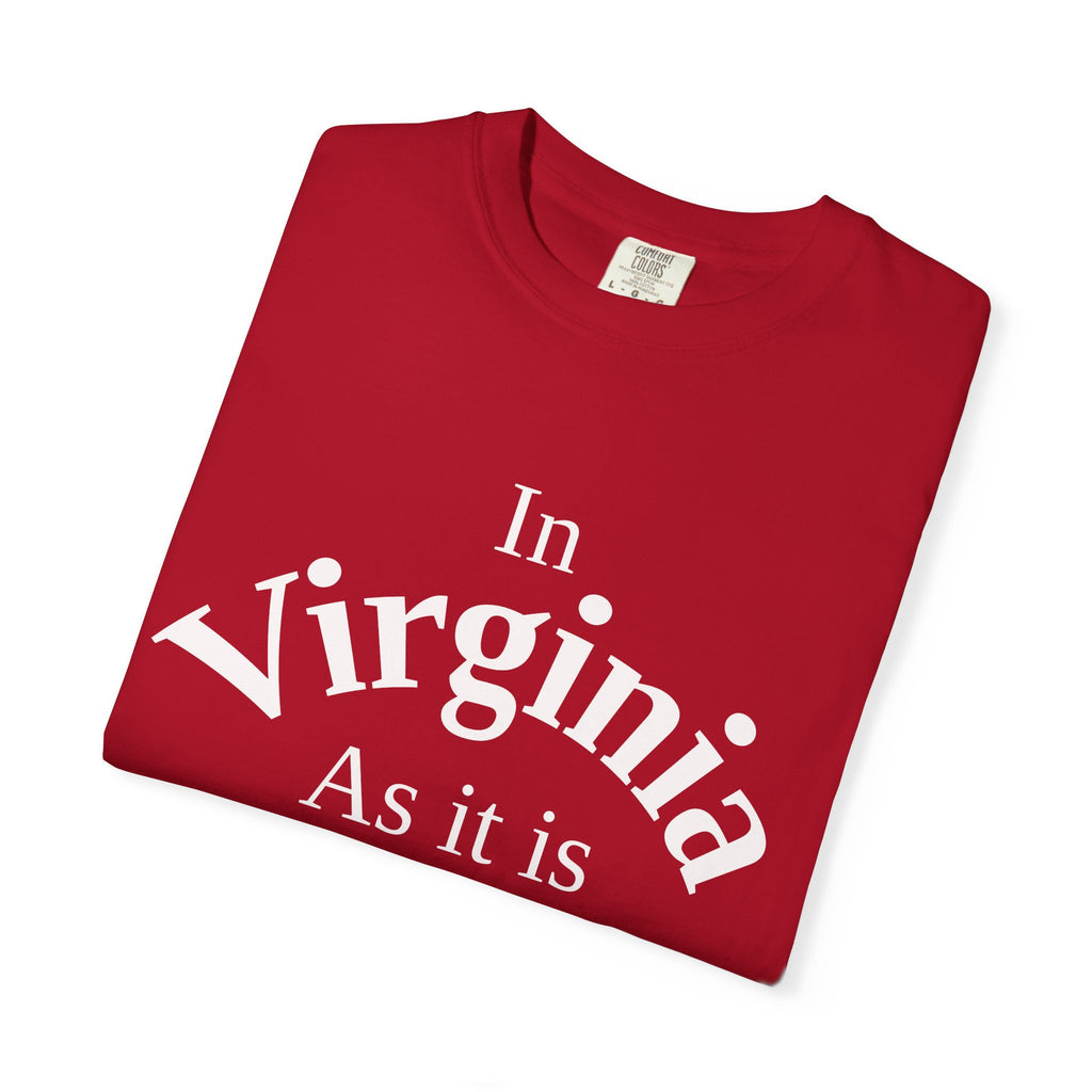 Virginia Unisex T-Shirt, Matthew 6:10 Faith Apparel, Everyday Inspiration Tee, Home State Love Christian Clothing