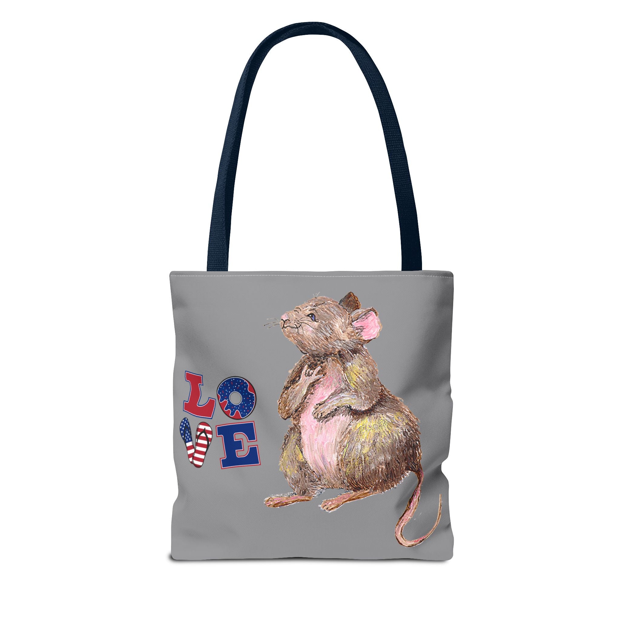 I Love You Mouse Patriotic LOVE Tote Bag | Mouse 1 | All-Over Print