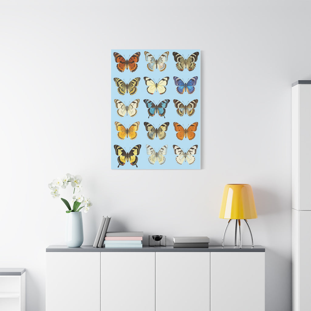 Butterflies 3 Wall Art, Butterfly Lover Gift, Matte Canvas Print, Butterfly Decor, Nature Artwork