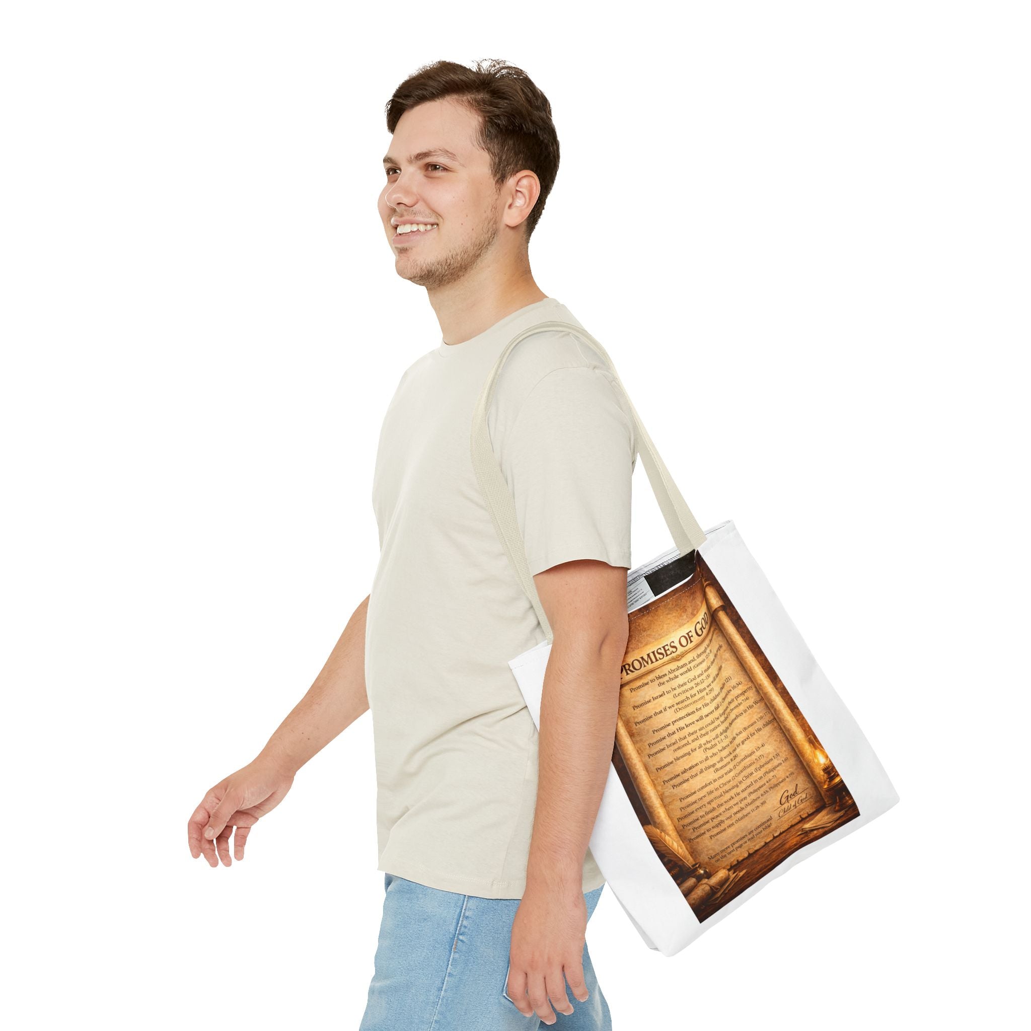 The Promises of God Tote Bag | Scripture Faith Design