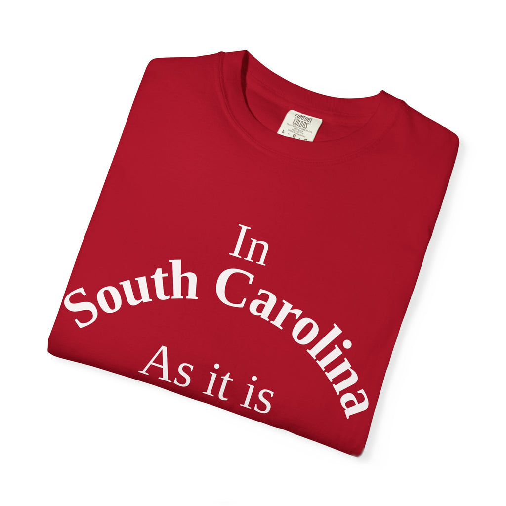 South Carolina Unisex T-Shirt, Matthew 6:10 Faith Apparel, Everyday Inspiration Tee, Home State Love Christian Clothing