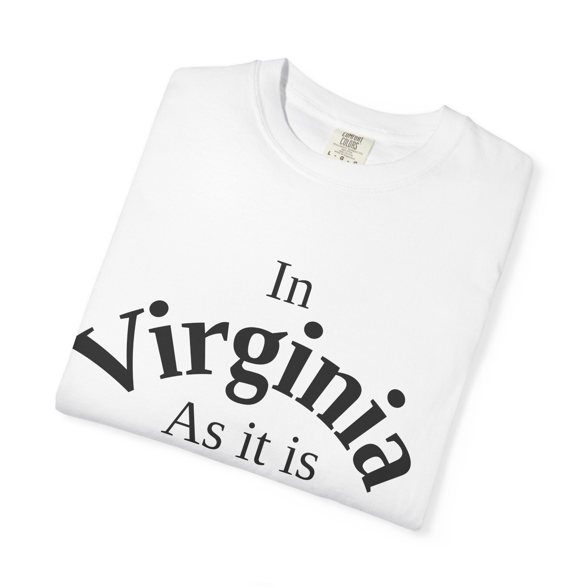 Virginia Unisex T-Shirt, Matthew 6:10 Faith Apparel, Everyday Inspiration Tee, Home State Love Christian Clothing