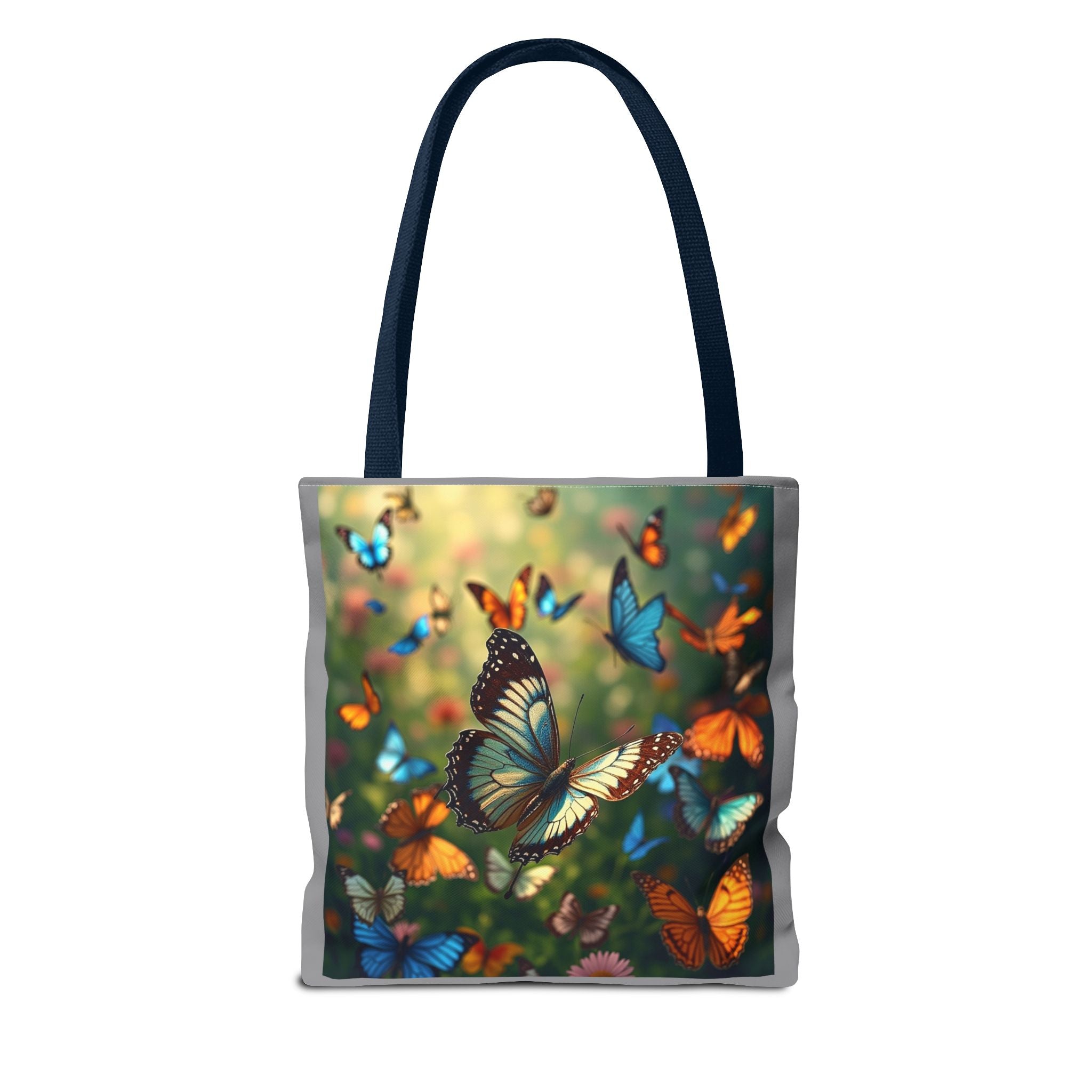 Butterfly Swam 1 Tote Bag - Floral Nature Garden Shopping Bag, Reusable Canvas Handbag, Eco-Friendly Market Tote, Gift for Her, Spring