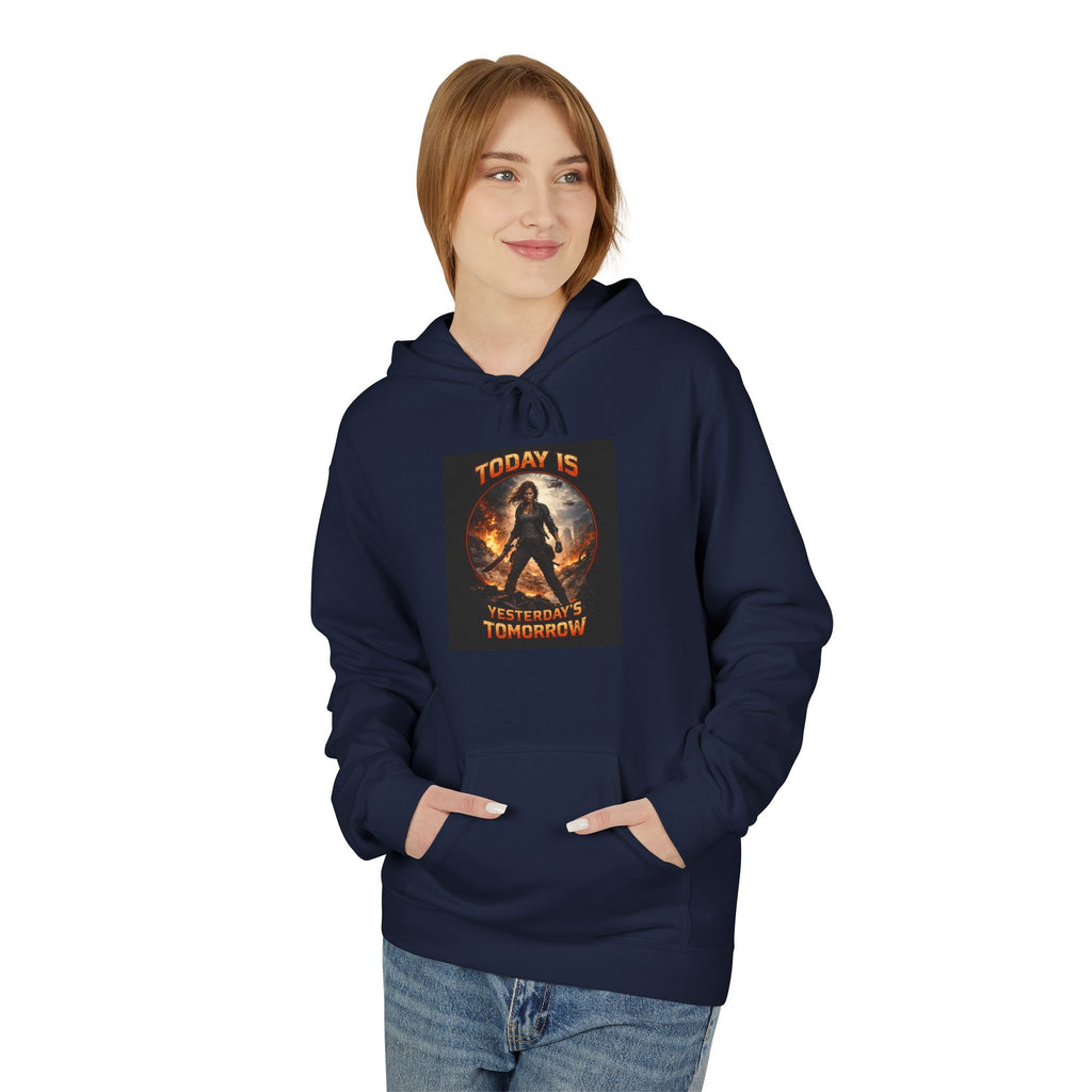 Today Is Yesterday's Tomorrow Hoodie | Retro Quote Sweatshirt