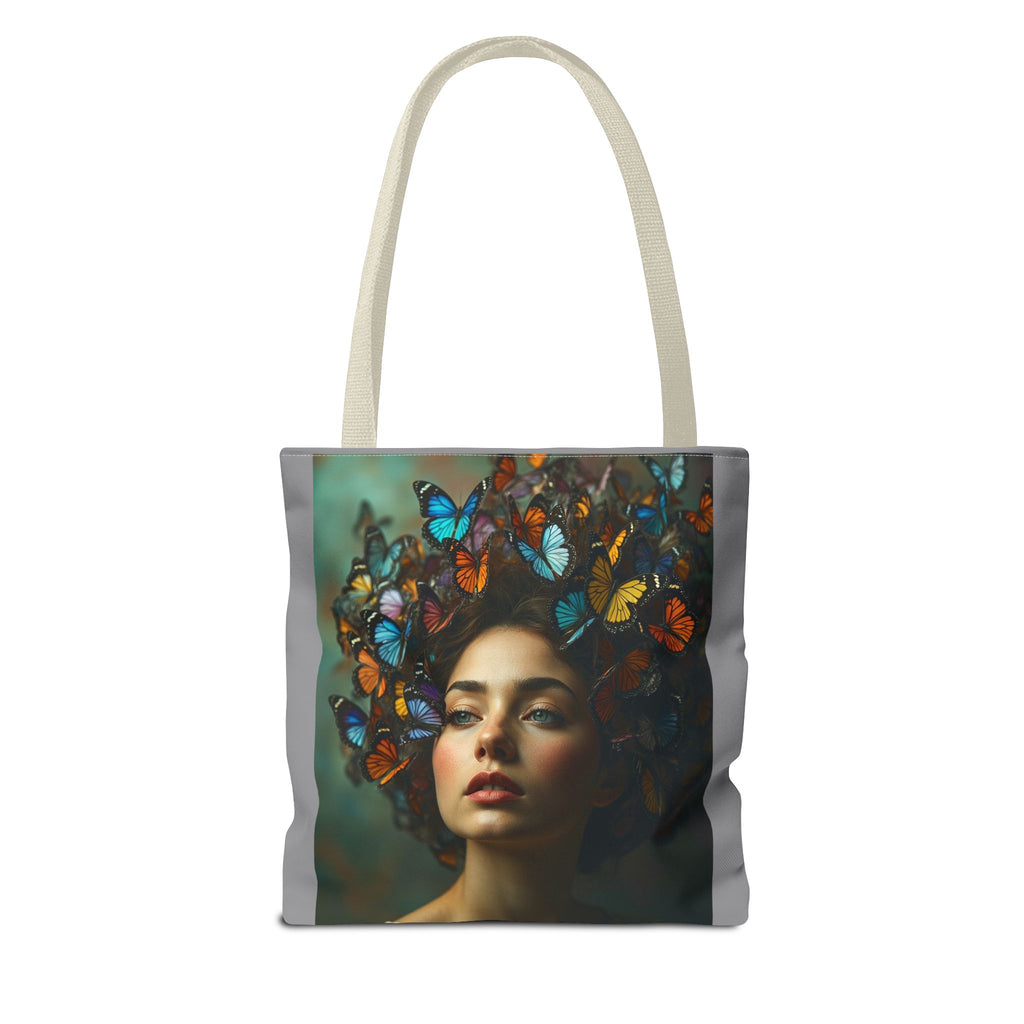 Tote Bag - Butterfly Hair, Carry-All Shoulder Bag, Reusable Shopping Tote, Gift for Animal Lovers