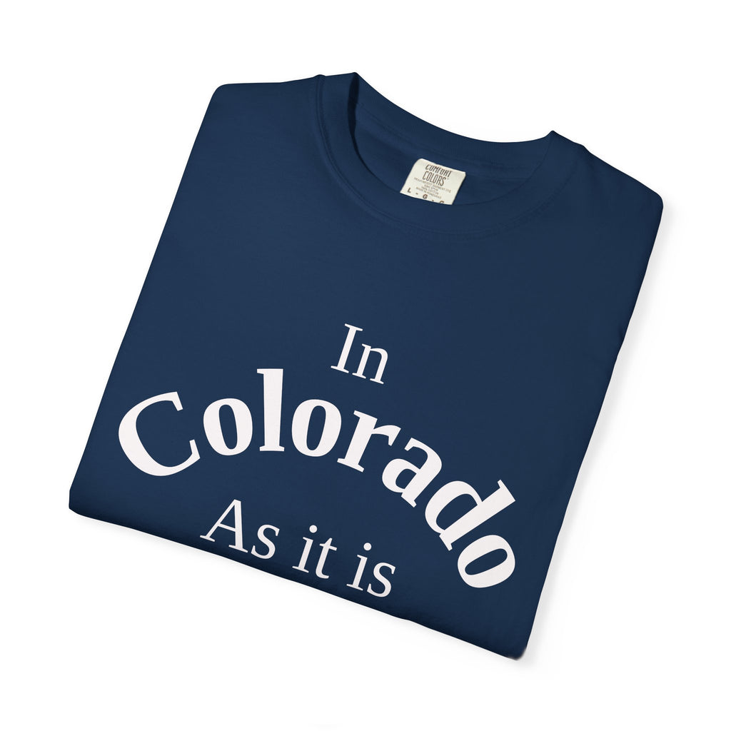 Colorado Unisex T-Shirt, Matthew 6:10 Faith Apparel, Everyday Inspiration Tee, Home State Love Christian Clothing