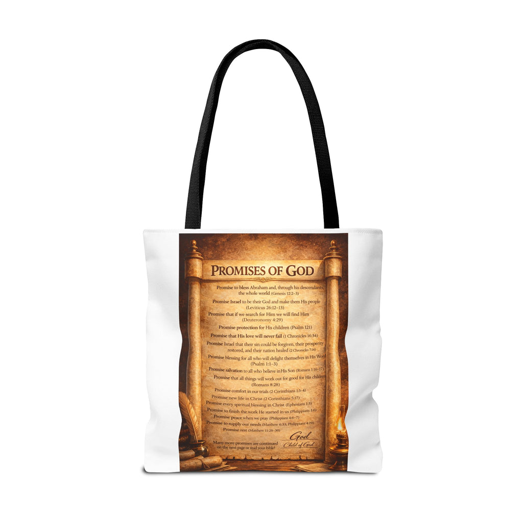 The Promises of God Tote Bag | Scripture Faith Design