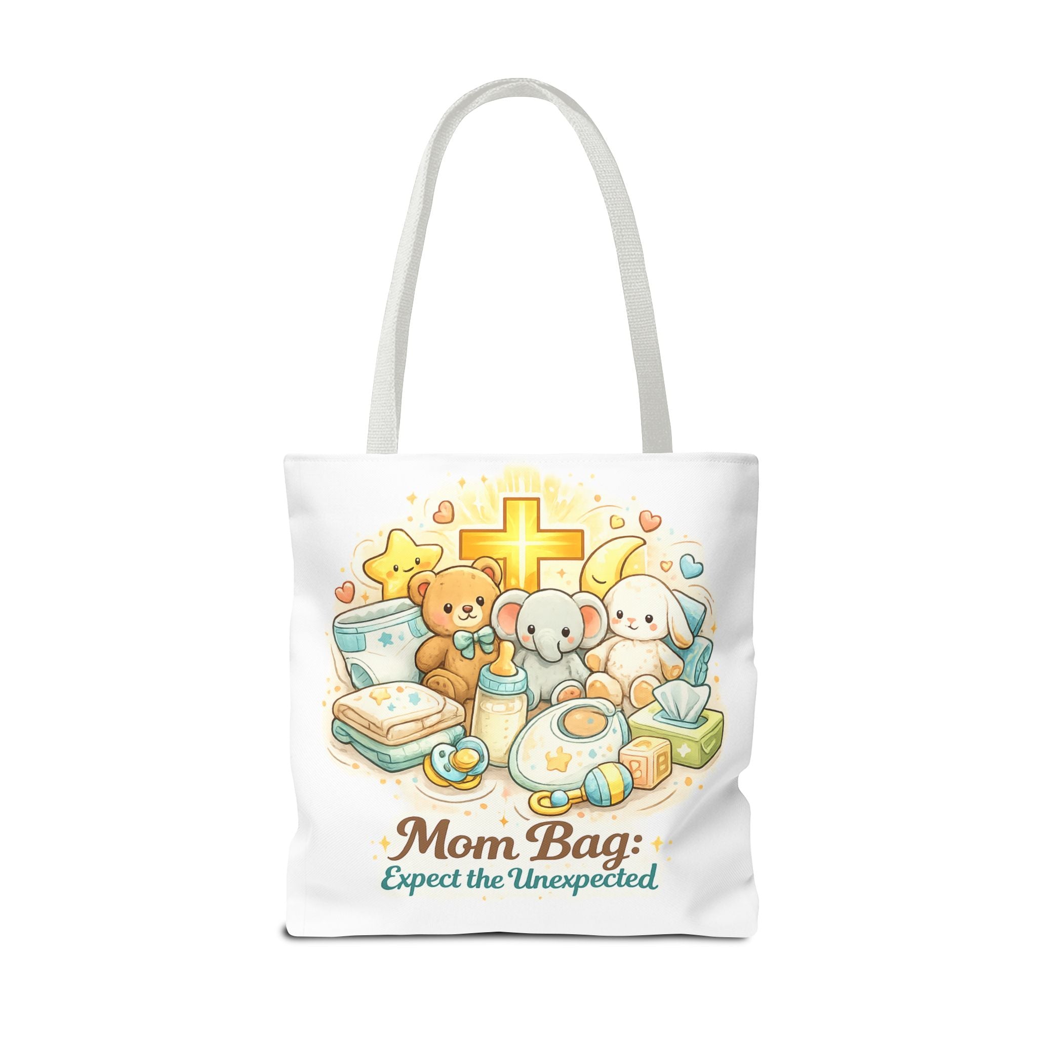 Mom Bag White Tote Bag | All-Over Print Tote
