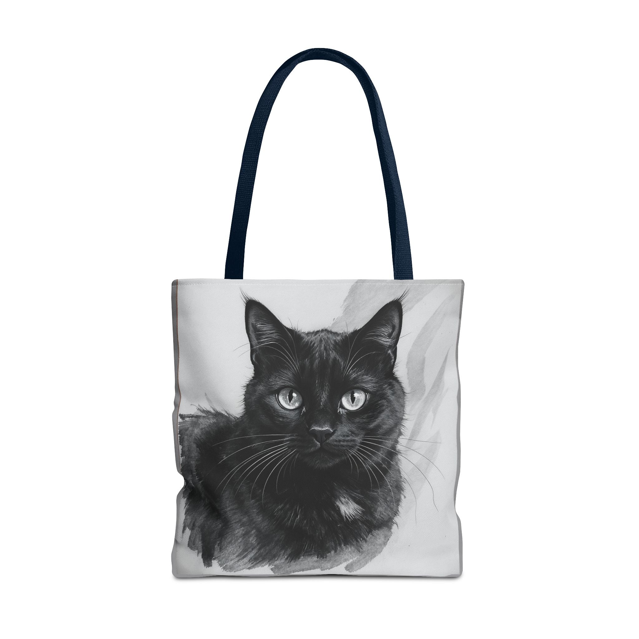 Tote Bag - Charcoal Cat, Carry-All Shoulder Bag, Reusable Shopping Tote, Gift for Animal Lovers