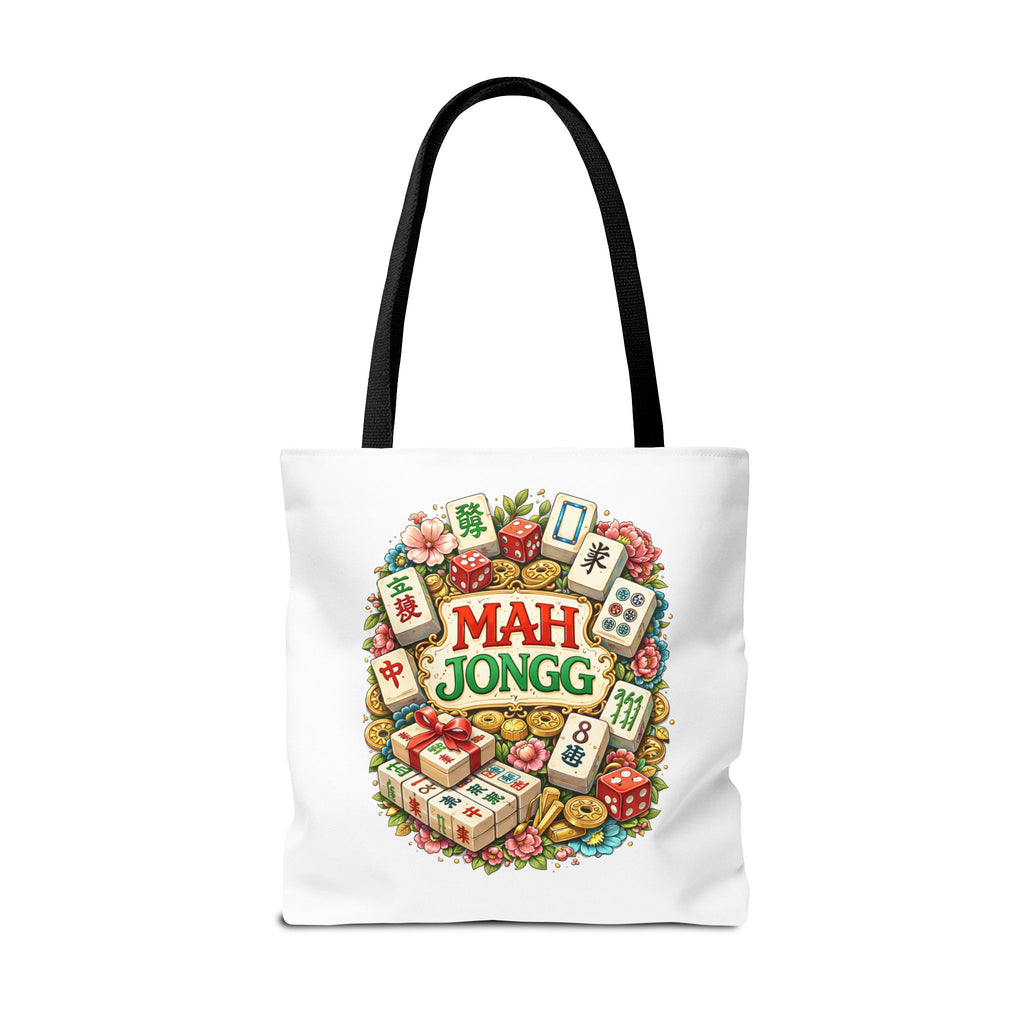 White American Mahjongg Tiles Tote Bag | All-Over Print Tote