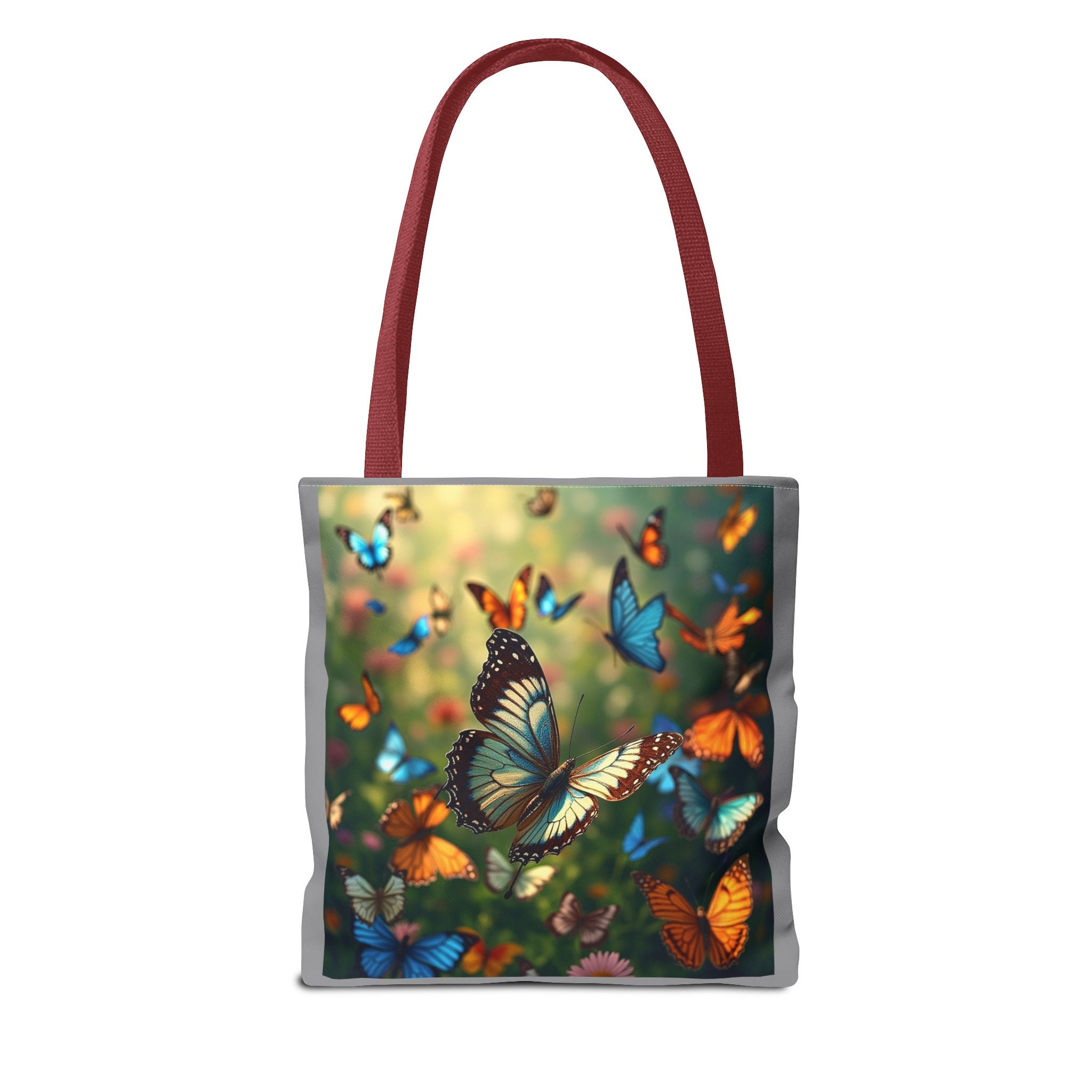 Butterfly Swam 1 Tote Bag - Floral Nature Garden Shopping Bag, Reusable Canvas Handbag, Eco-Friendly Market Tote, Gift for Her, Spring