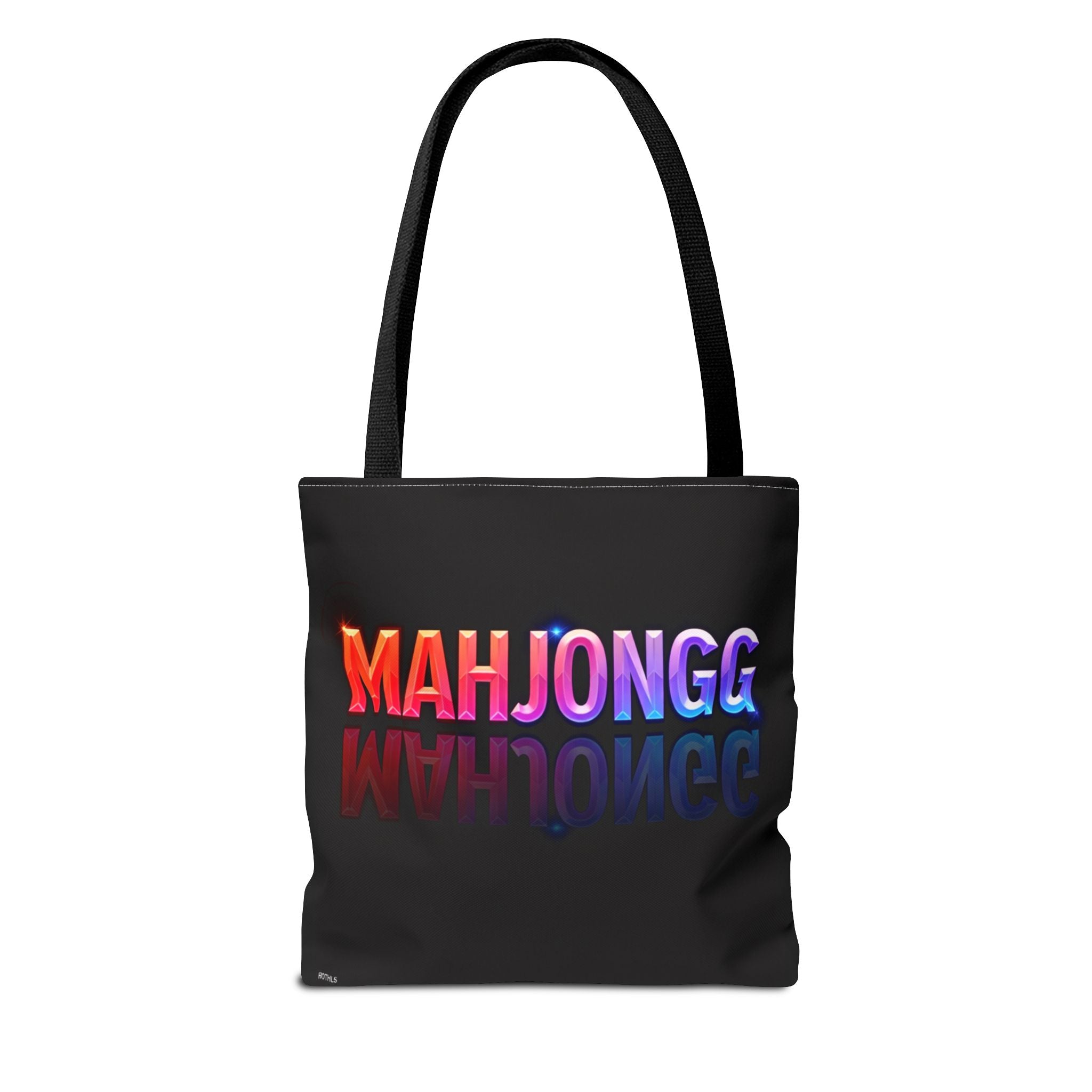 Personalize Black American Mahjongg Tiles Tote Bag | All-Over Print Tote