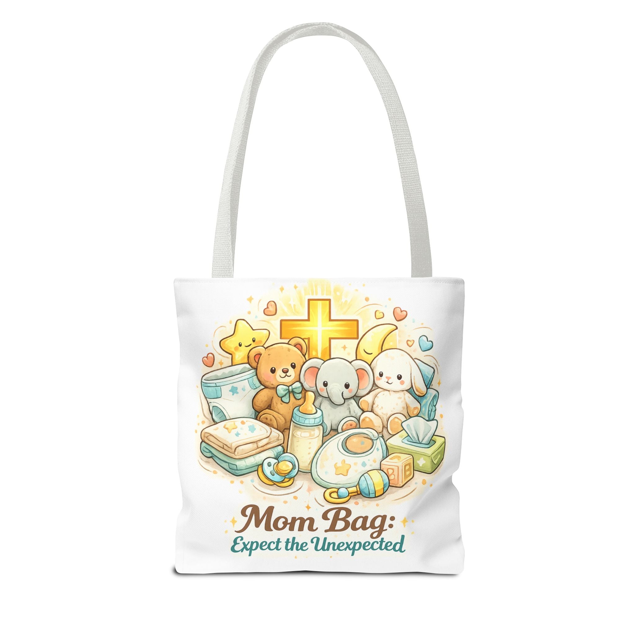 Mom Bag White Tote Bag | All-Over Print Tote
