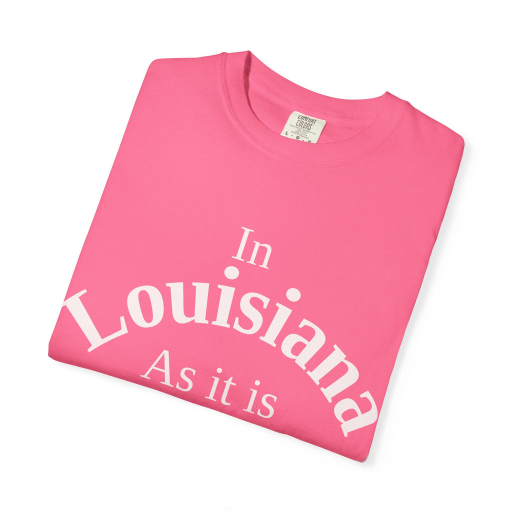 Louisiana Unisex T-Shirt, Matthew 6:10 Faith Apparel, Everyday Inspiration Tee, Home State Love Christian Clothing