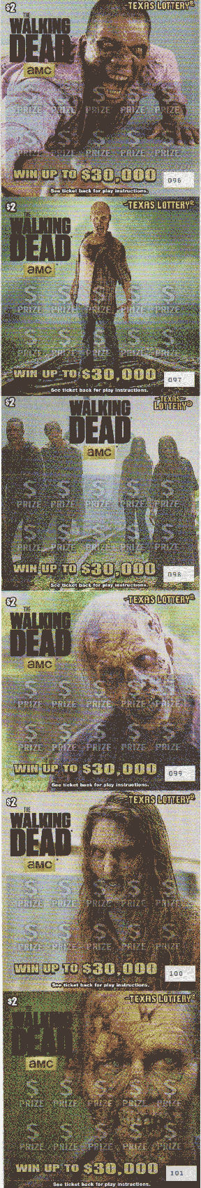Walking Dead (6 Ticket Set) #1720