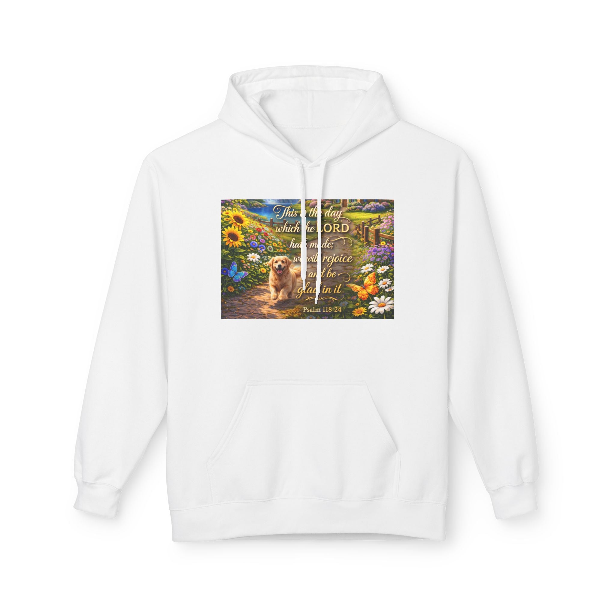 This Is the Day Which the Lord Hath Made Hoodie | Christian Scripture Faith Design