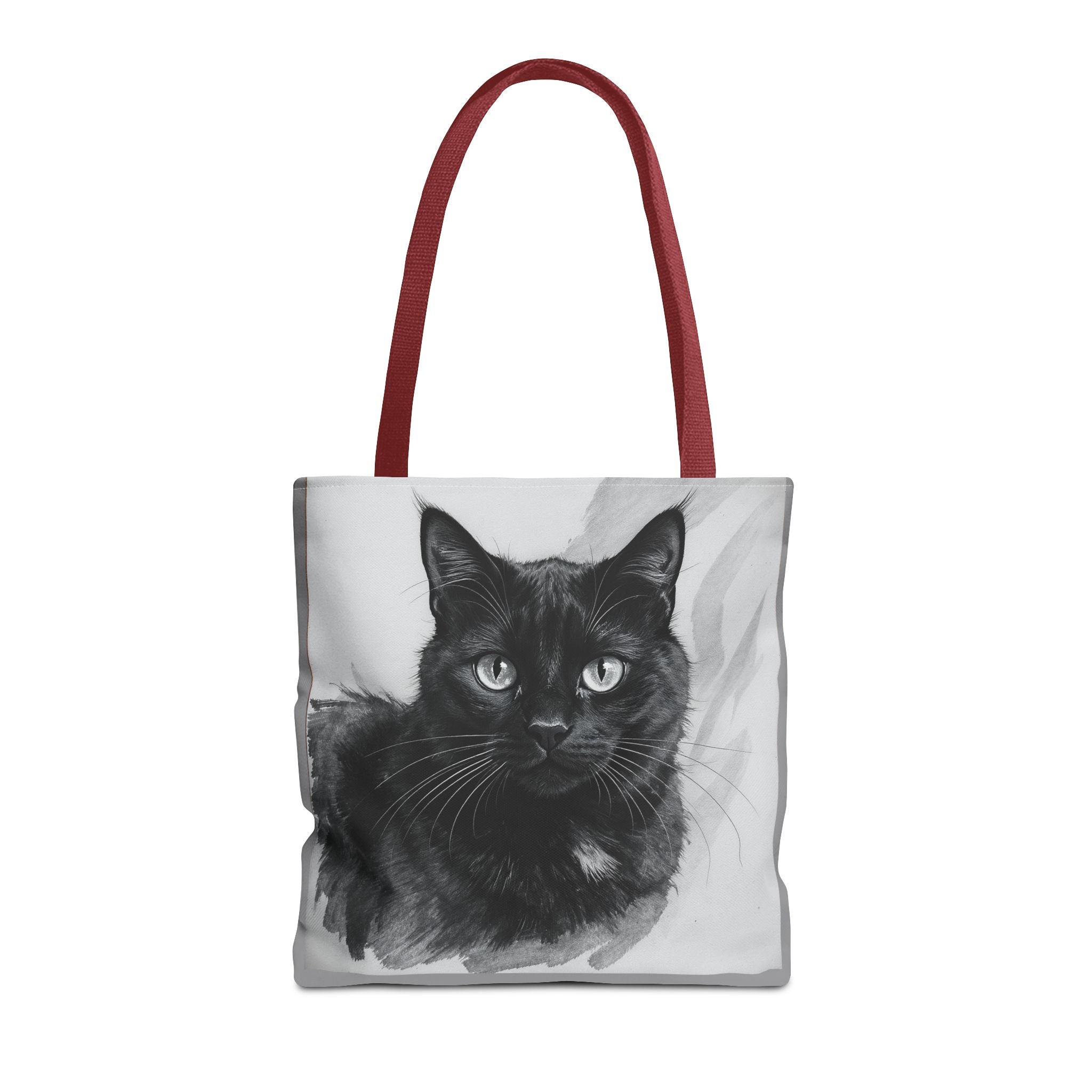 Tote Bag - Charcoal Cat, Carry-All Shoulder Bag, Reusable Shopping Tote, Gift for Animal Lovers