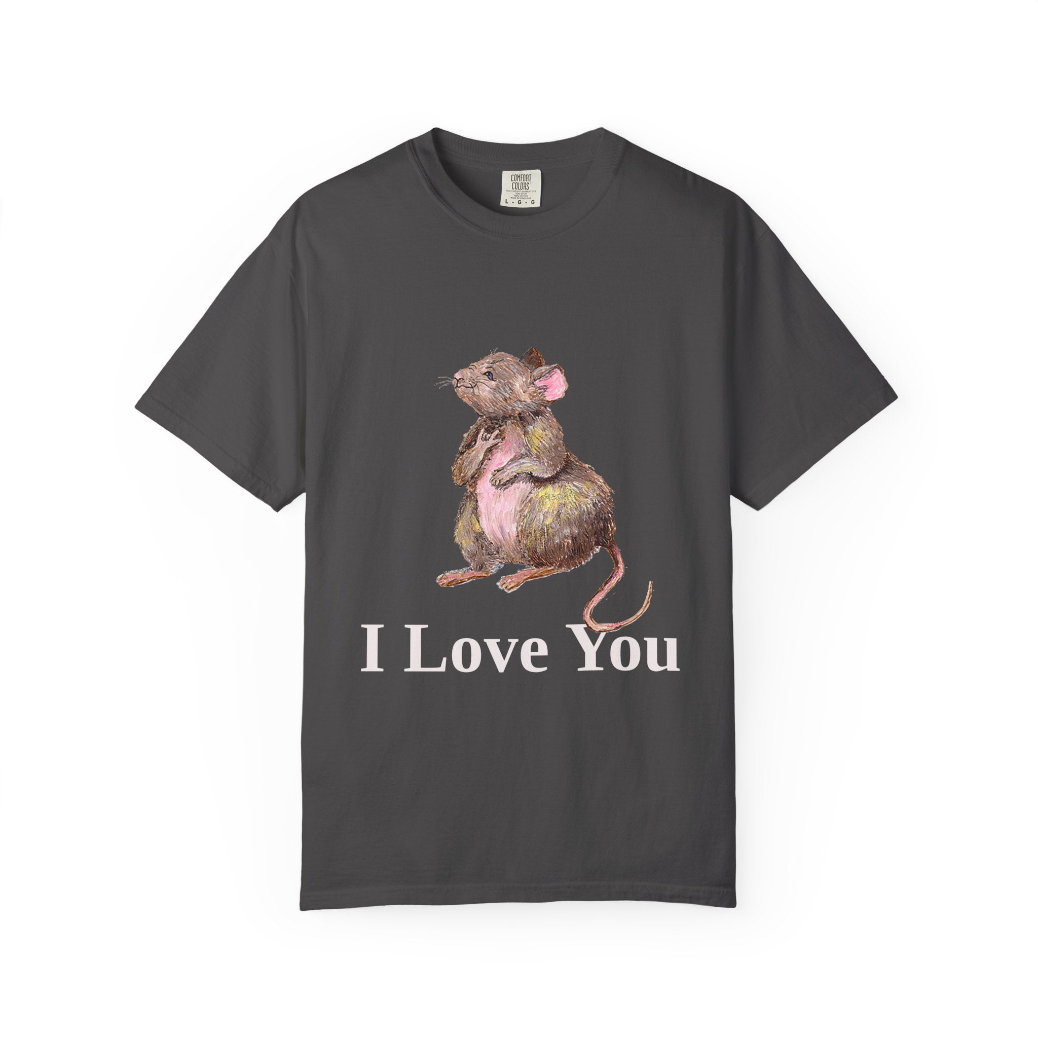I Love You Mouse Version 1 Unisex T-shirt, Apparel, Clothing, Cute Mouse Tee, Christian Gift, Casual Top