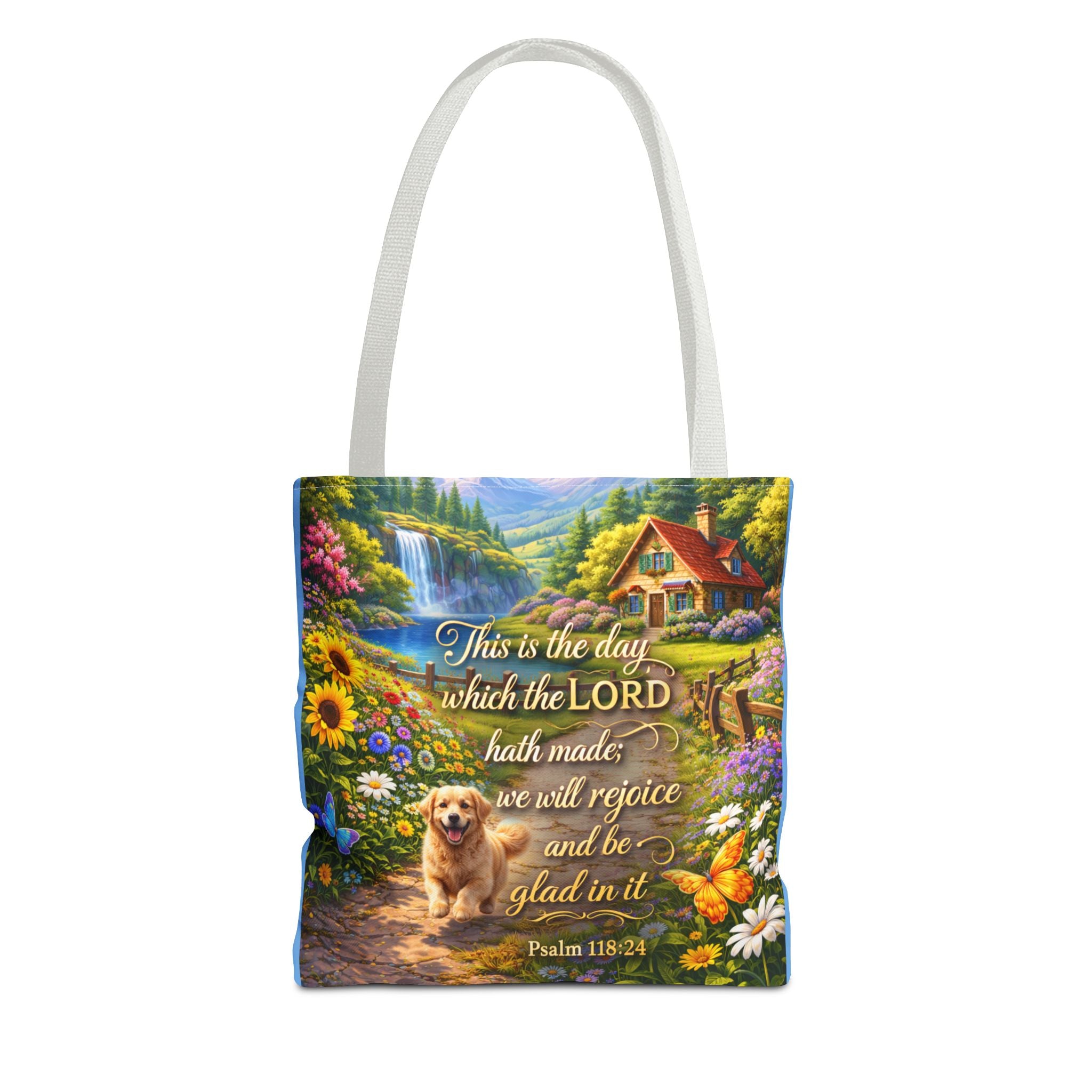 This Is The Day Which The Lord Hath Made | Christian Tote Bag | Scripture Canvas Tote