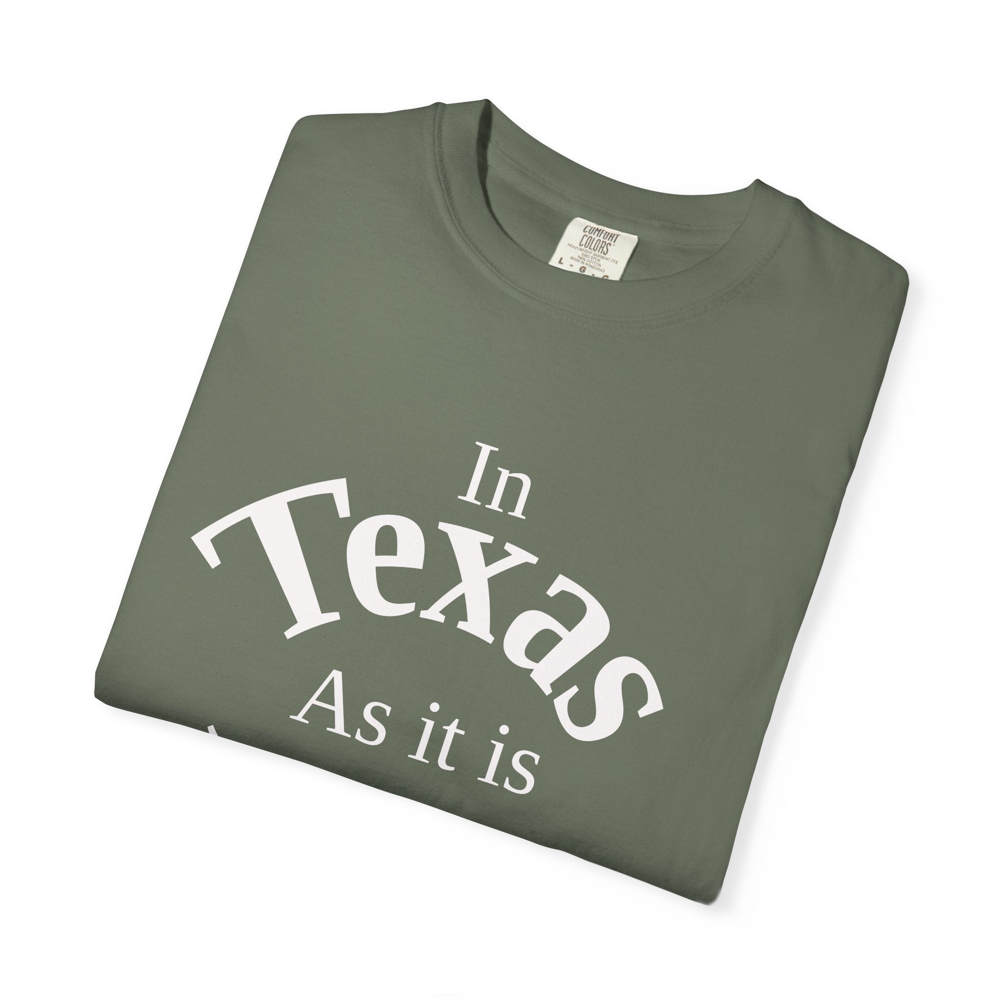 Texas Unisex T-Shirt, Matthew 6:10 Faith Apparel, Everyday Inspiration Tee, Hometown Love Christian Clothing