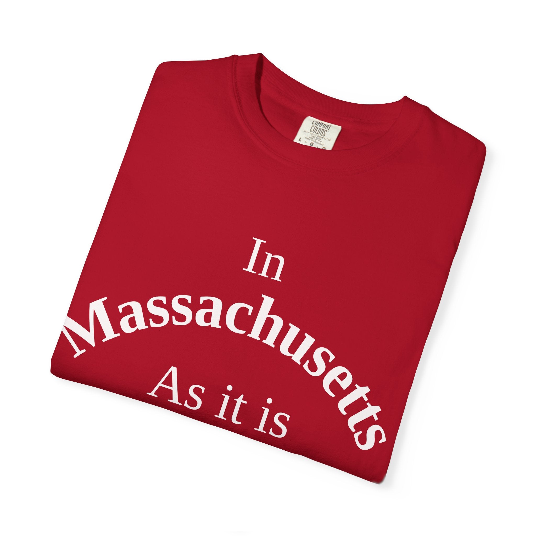 Massachusetts Unisex T-Shirt, Matthew 6:10 Faith Apparel, Everyday Inspiration Tee, Home State Love Christian Clothing