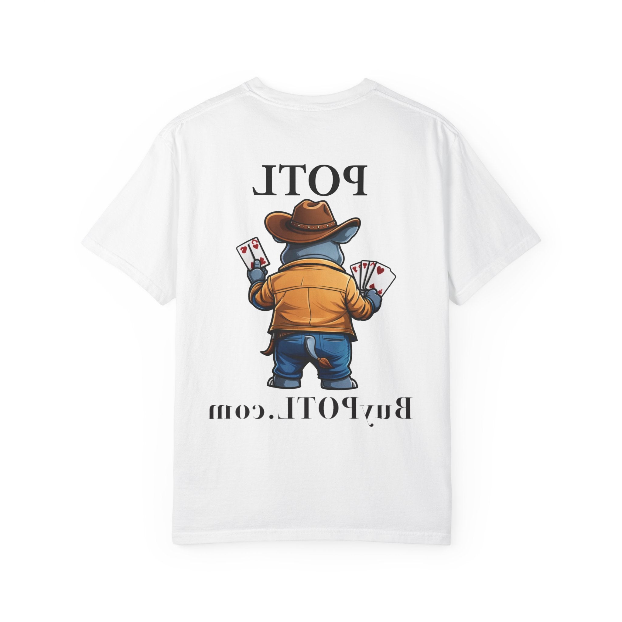 Cowboy Rhino POTL Mascot T-shirt | Board Game Character Tee