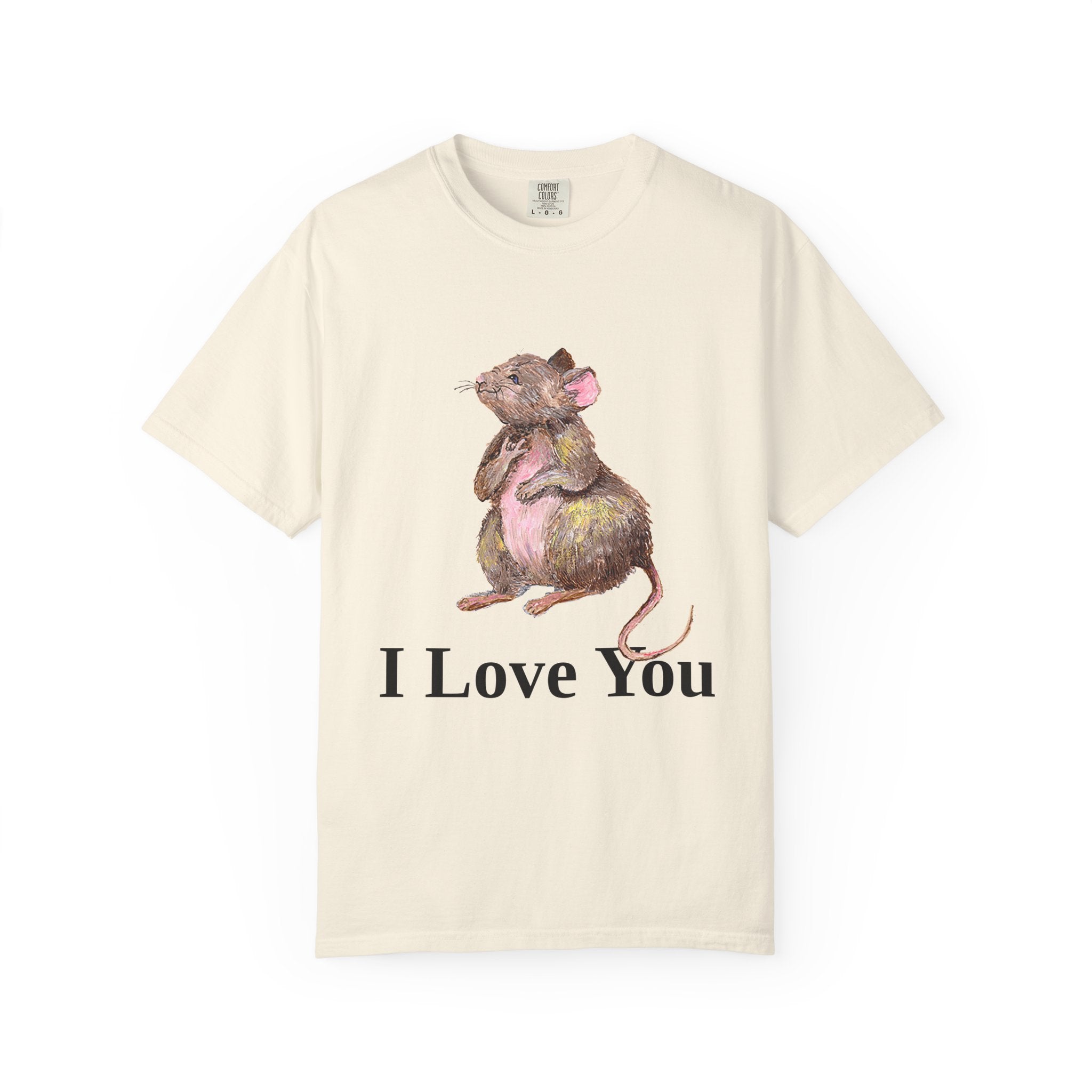 I Love You Mouse Version 1 Unisex T-shirt, Apparel, Clothing, Cute Mouse Tee, Christian Gift, Casual Top