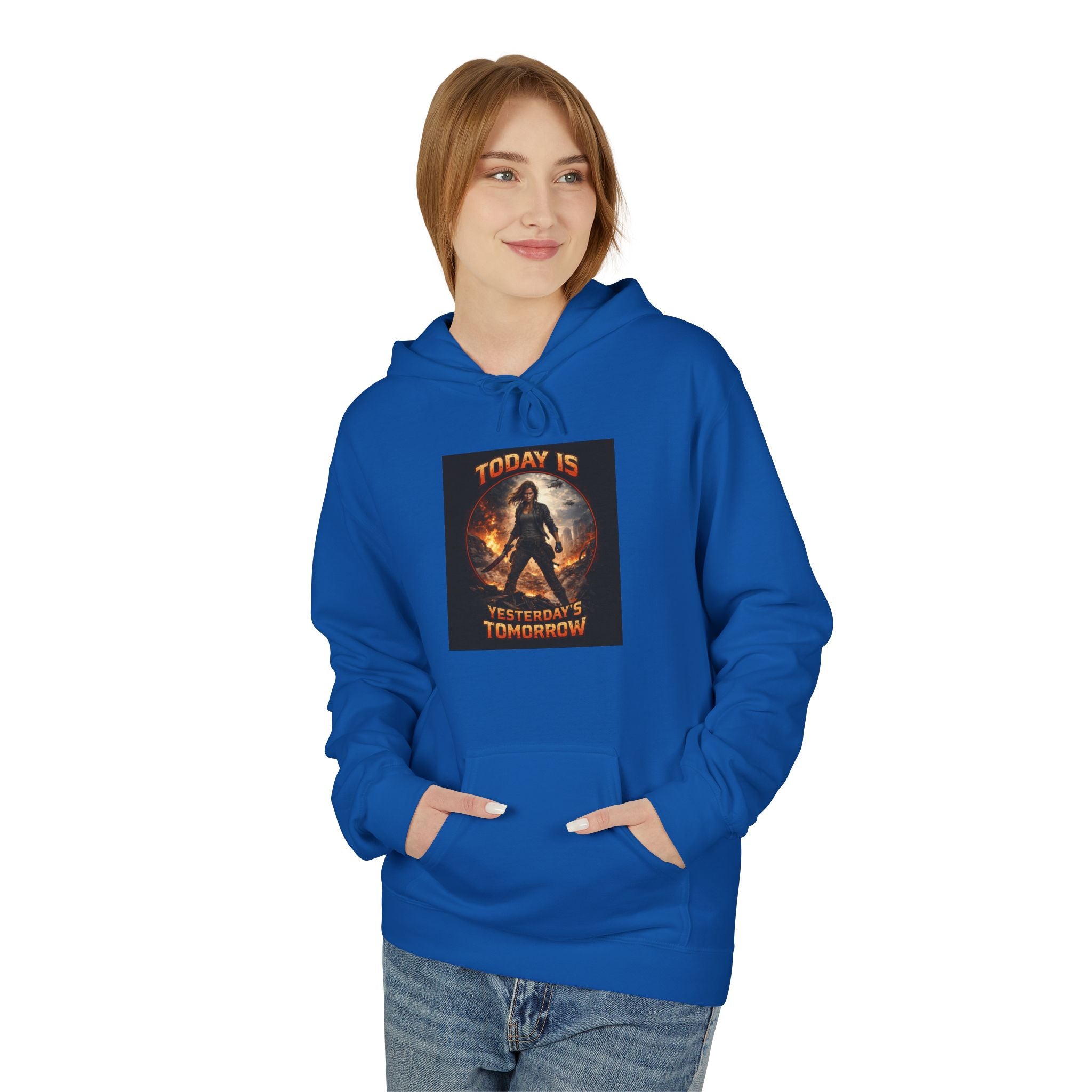 Today Is Yesterday's Tomorrow Hoodie | Retro Quote Sweatshirt