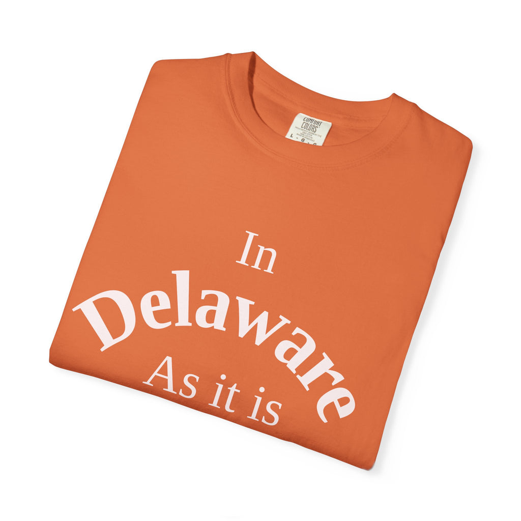 Delaware Unisex T-Shirt, Matthew 6:10 Faith Apparel, Everyday Inspiration Tee, Home State Love Christian Clothing