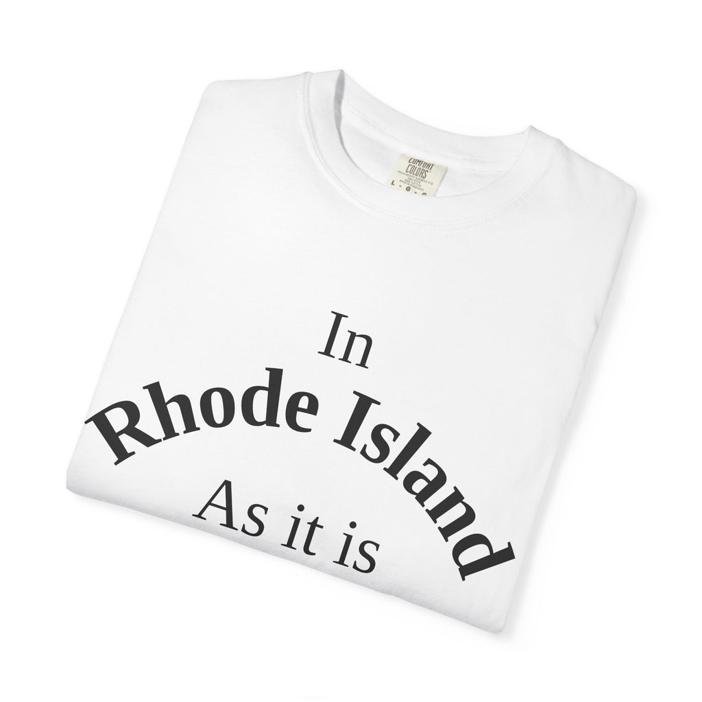 Rhode Island Unisex T-Shirt, Matthew 6:10 Faith Apparel, Everyday Inspiration Tee, Home State Love Christian Clothing