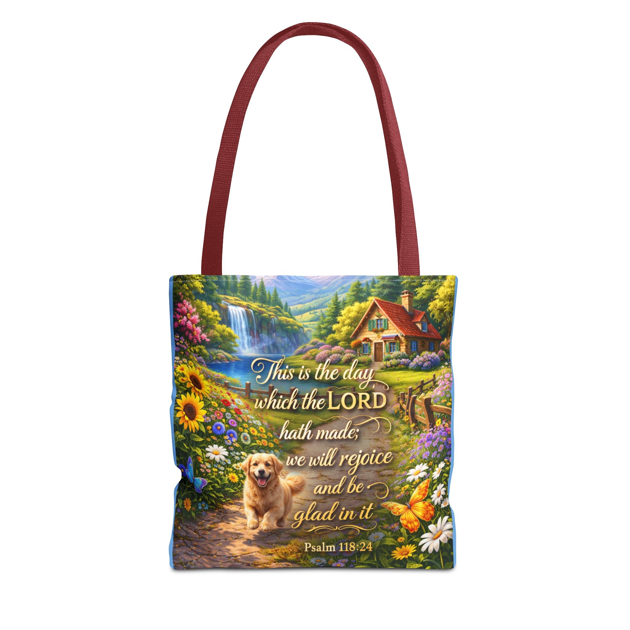 This Is The Day Which The Lord Hath Made | Christian Tote Bag | Scripture Canvas Tote