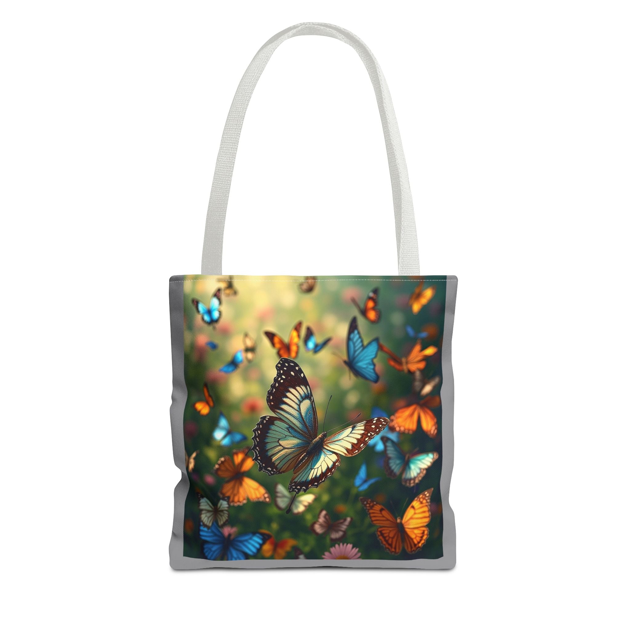 Butterfly Swam 1 Tote Bag - Floral Nature Garden Shopping Bag, Reusable Canvas Handbag, Eco-Friendly Market Tote, Gift for Her, Spring