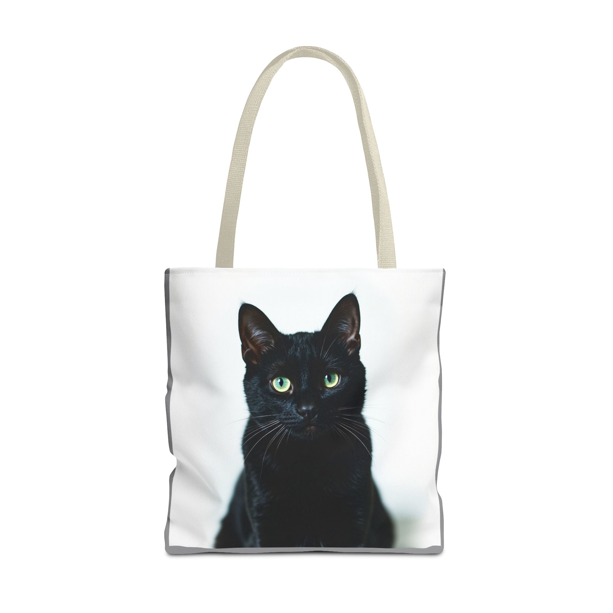 Tote Bag - Black Cat, Carry-All Shoulder Bag, Reusable Shopping Tote, Gift for Animal Lovers
