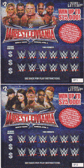 Wrestlemania (5 Ticket Set) #1783