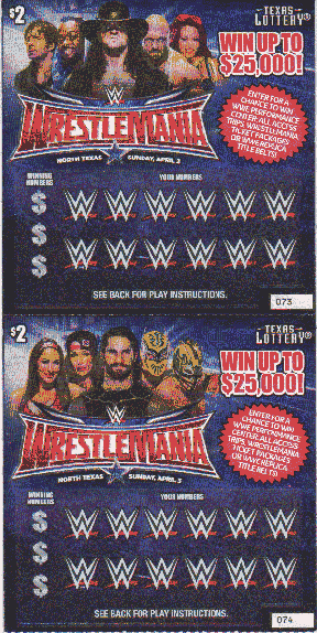 Wrestlemania (5 Ticket Set) #1783
