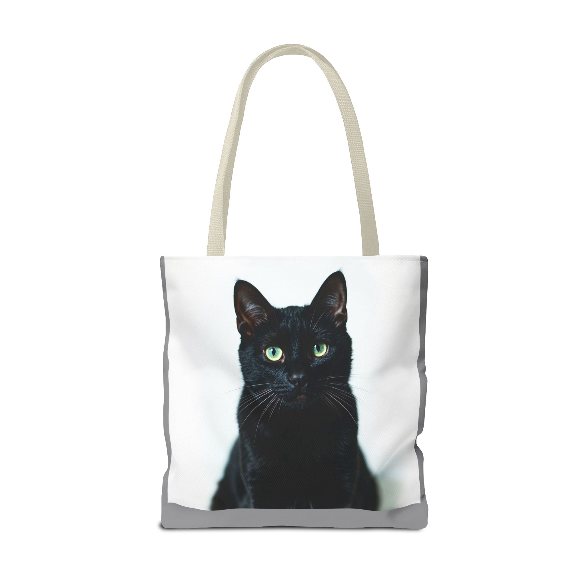 Tote Bag - Black Cat, Carry-All Shoulder Bag, Reusable Shopping Tote, Gift for Animal Lovers